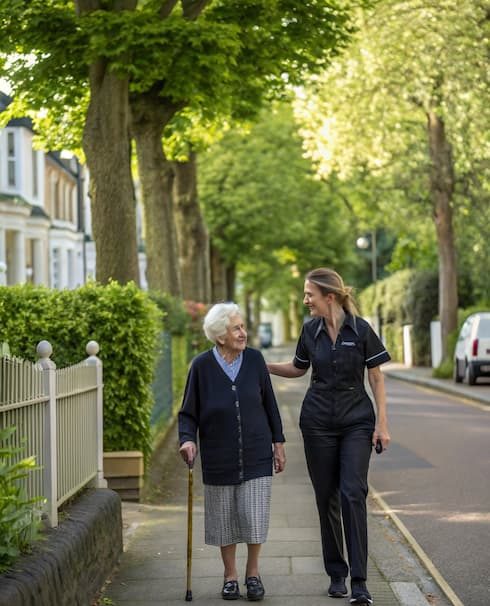 an-elderly-woman-in-her-late-70s-walking-slowly-al